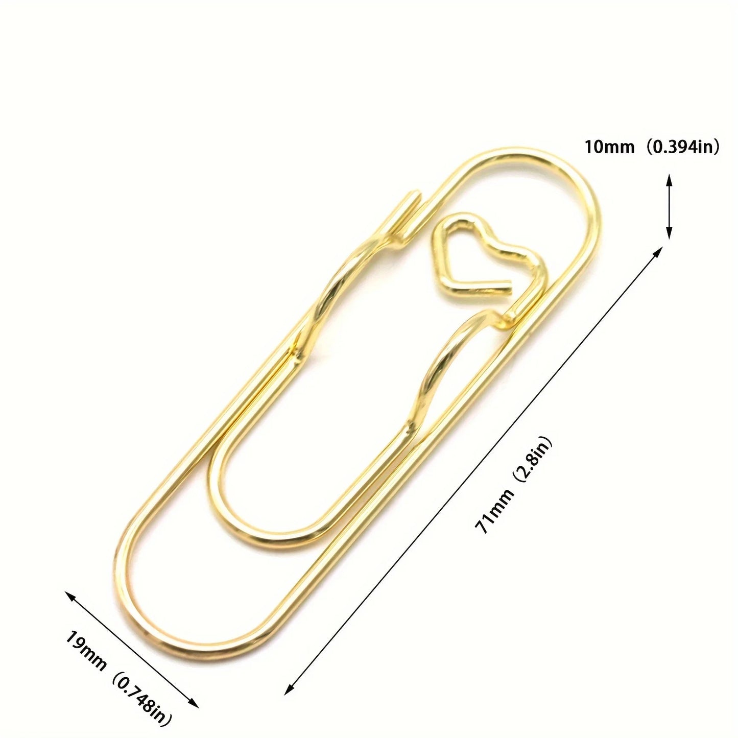 4Pcs Multifunctional Love Pen Clip, Portable Hanging Pen Button Fixed Seat Paper Clip for Notebook Stationery Accessories