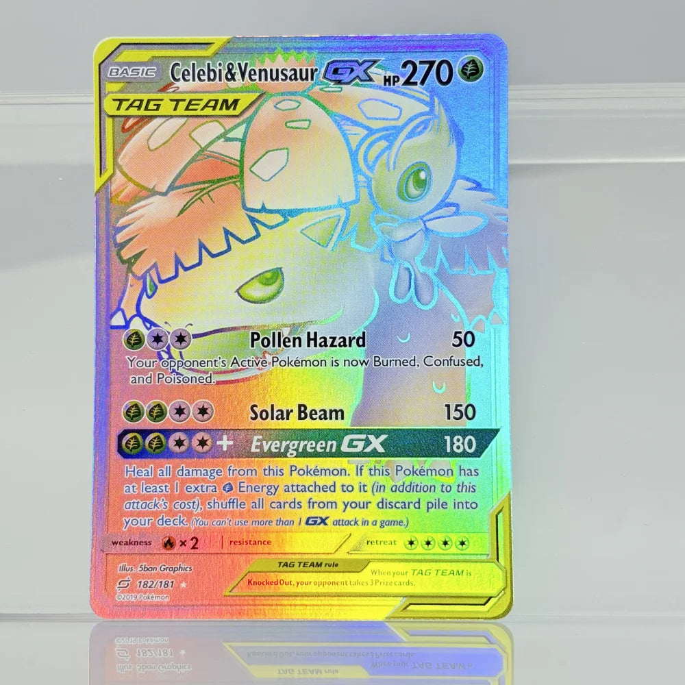 Holographic Game Trading Collection PTCG Proxy Cards Charizard Pikachu Mew EX Singl PKM Foil Cards PROXY Card