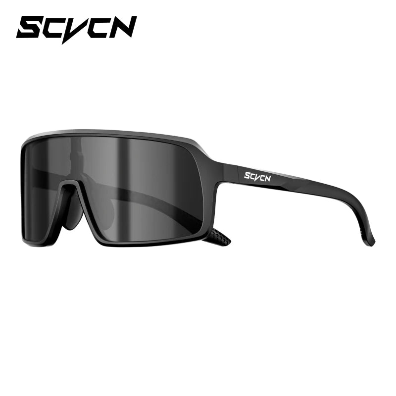 SCVCN Polarized Cycling Sunglasses Mtb Sports UV400 Photochormic Glasses Goggles Bicycle Bike Glasses Men Women Cycling Eyewear