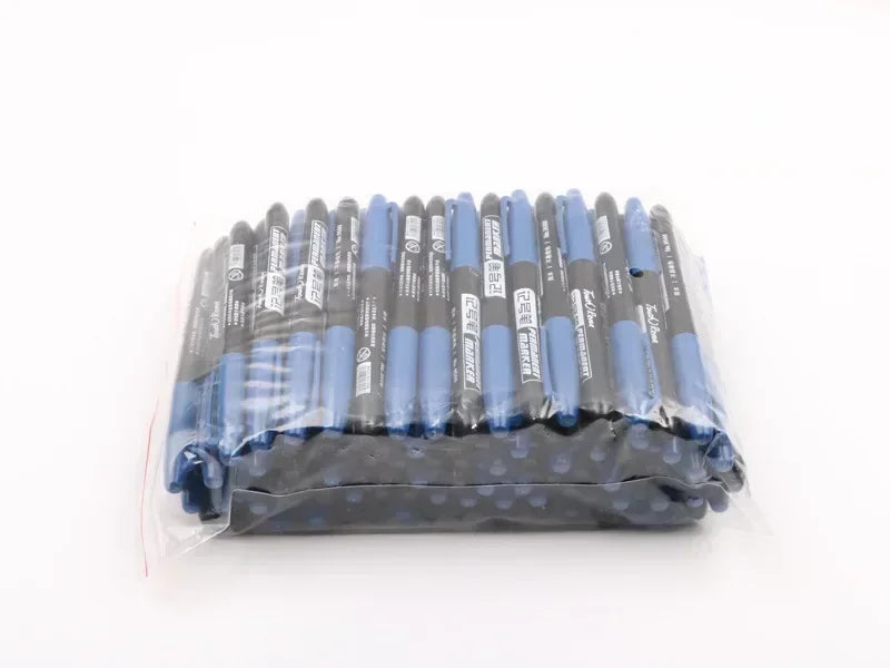 6-20PCs/Set PermanentMarker Pen Fine Point Waterproof Markers Thin Nib Crude Nib Black Blue Red Ink 1.5mm Fine Color Marker Pens