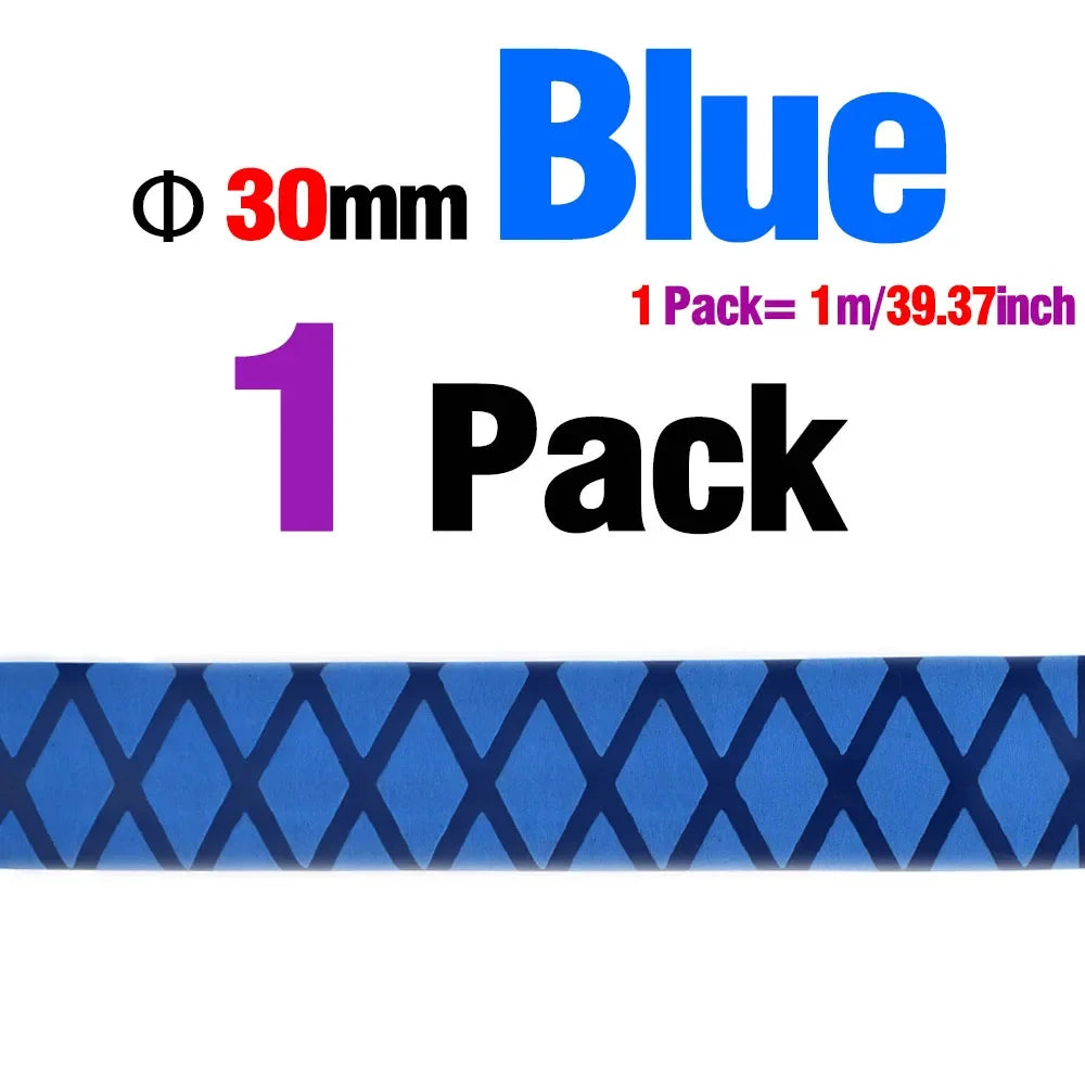 Diameter 25mm 30mm X-Tube Heat Shrink Sleeve Wrap Fishing Bulding Handle Cork Rod Grip  Waterproof and Insulation 40 Inch Length
