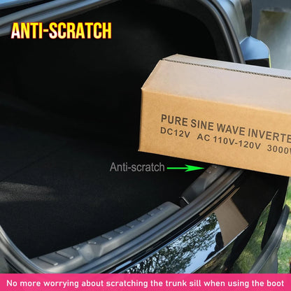USVOTOV for Tesla Model Y Juniper Launch Model 3 2025 2026 Trunk Sill Guard Cargo Mat Rear Bumper Protector TPE Pads Accessories