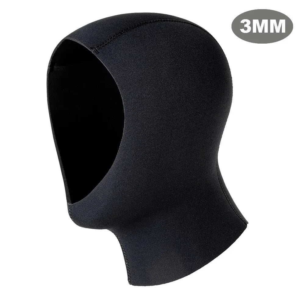 Neoprene Diving Hood Wetsuit Cap 3mm/5mm Stretchy Thermal Scuba Dive Hood for Men Women Cold Water Swimming Snorkeling Surfing