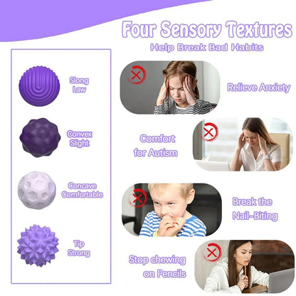 Silicone Magnetic Sensory Balls Fidget Toy Worry Balls Autism Calming Fidgeting Toy Anxiety Relief Stress Sensory Toy