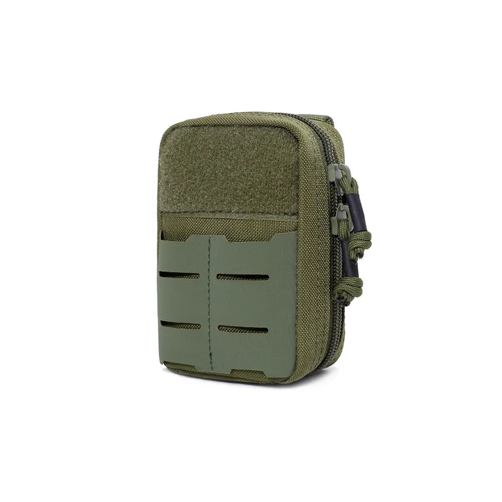Tactical Mini Belt Pouches, Multi-Purpose Small Battery Case Compact Utility EDC Card Slot Holder Waist Bags Military Molle Pack