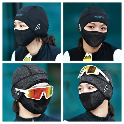 WOSAWE Summer Cool Balaclava Cycling Caps Sun Resistant Sports Helmet Liner Ice Silk Hat Fishing Hiking Sports Hats Face Cover