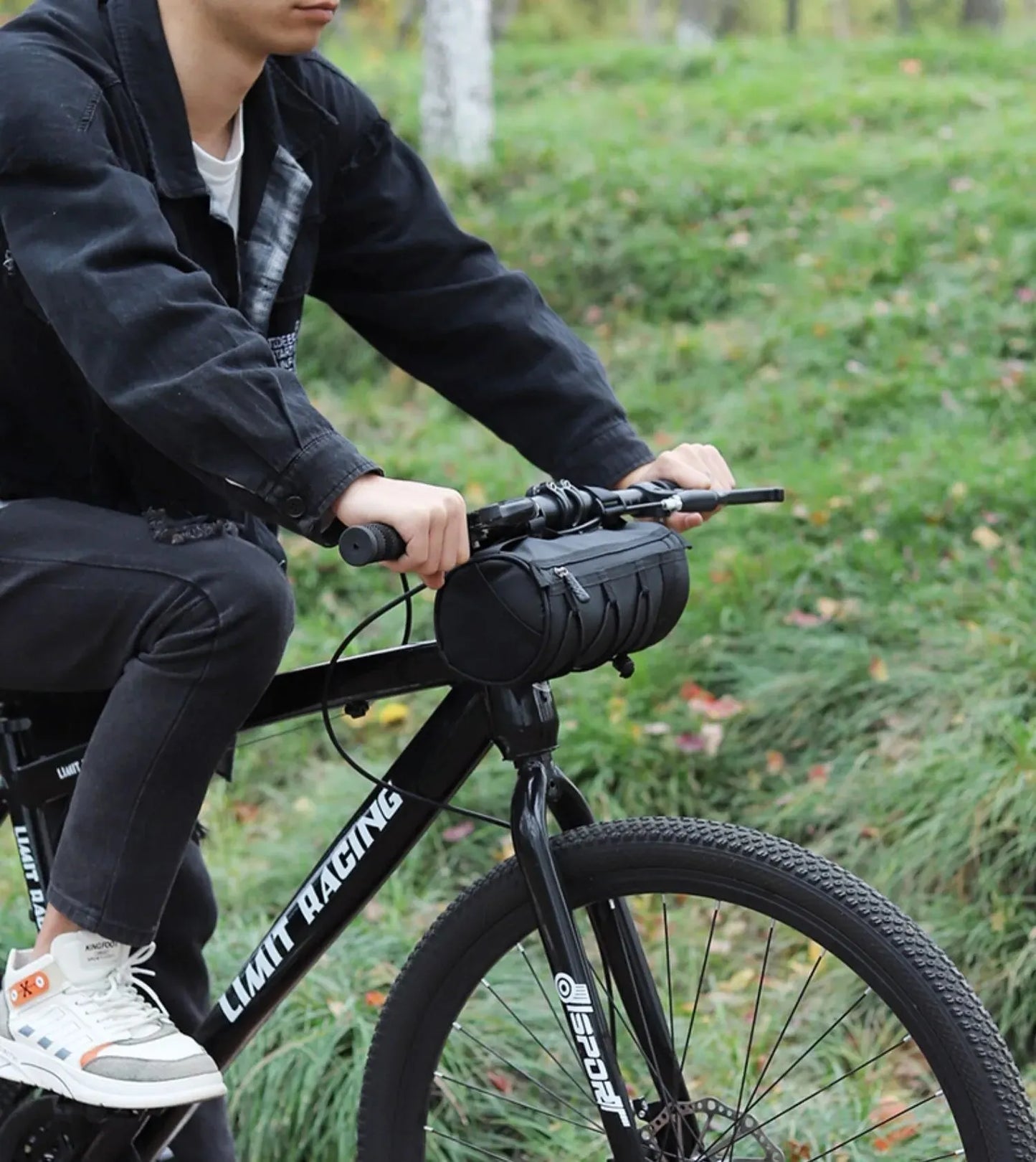 OFFBONDAGE Bike Front Bag Bicycle Bag Storage Outside Multifunction Riding Bag Mountain Bike Front Bag Bicycle Accessories