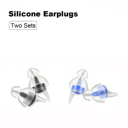 HUAK High Fidelity Silicone Ear Plugs for Noise Cancelling Washable Reusable Musicians Motorcycles Sleeping Work, Study, Swim