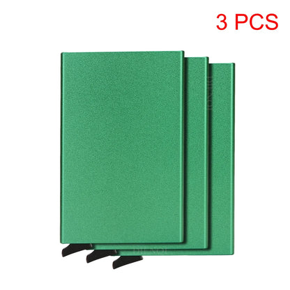 Rfid Credit Card Holder Metal Thin Slim Smart Wallet Men Women Wallets Pop Up Minimalist Small Black Purse Mini Walets for Men