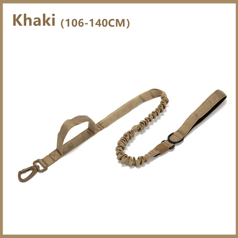 Durable Tactical Dog Collar and Leash Adjustable Military Pet Collar Leash Medium Large Dog German Shepherd Training Accessories
