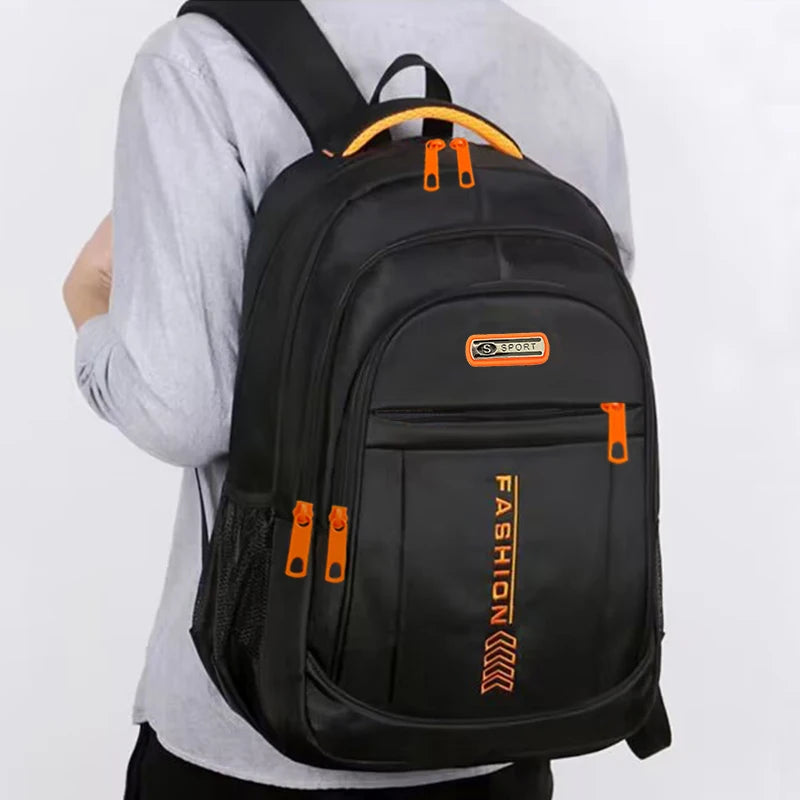 Spring new backpack male leisure business travel backpack Large capacity junior high school bag female computer men's bag