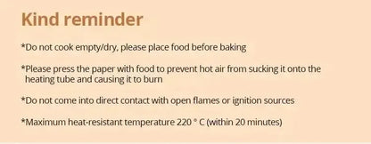 50Pcs Air Fryer Disposable Paper Non-Stick Airfryer Baking Papers Round Air-Fryer Paper Liners Paper Kitchen Accessories