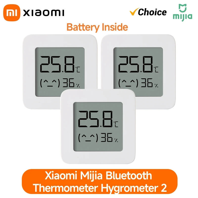 XIAOMI Thermometer 2 Mijia Electric Bluetooth Wireless Smart Hygrometer Thermometer Temperature Detection MI Mijia Home APP