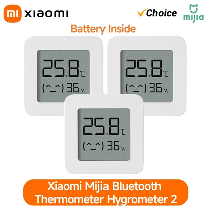 XIAOMI Thermometer 2 Mijia Electric Bluetooth Wireless Smart Hygrometer Thermometer Temperature Detection MI Mijia Home APP