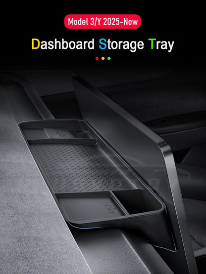 Center Console Organizer For Tesla Model Y Juniper Model 3 Dashboard Behind Screen Storage Box Sunglasses Holder Car Accessories
