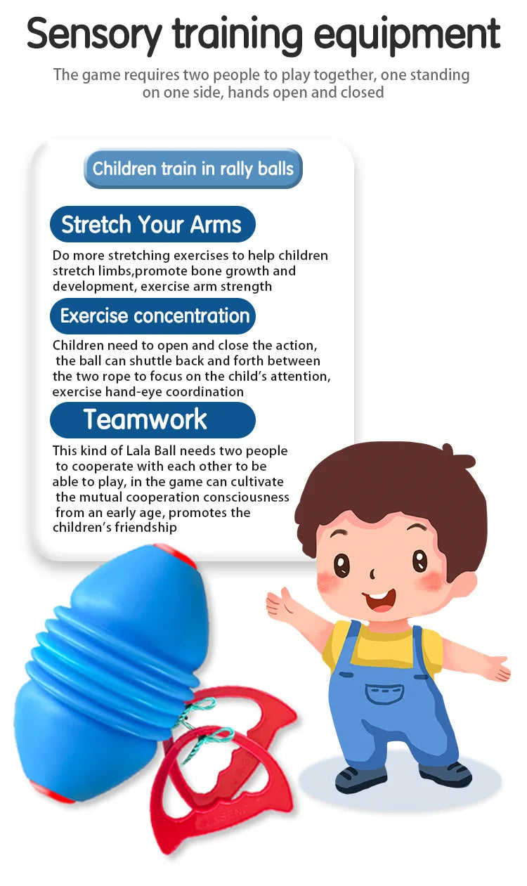 Elastic Speed Balls for Children Outdoor Toys Large Size Interactive Pulling Sensory Training Sport Games Gifts for Kids Adults