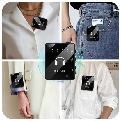 IEM System, Wireless In Ear Monitoring System with Transmitter and Lavalier Receiver, SUID Lavalier Receiver, for Band Rehearsal