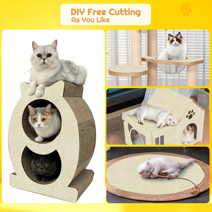 Self-Adhesive Cat Scratching Mat Trimmable Cat Scratching Post Cat Carpet for Anti-scratching Protector Anti Cat Scratch Mat