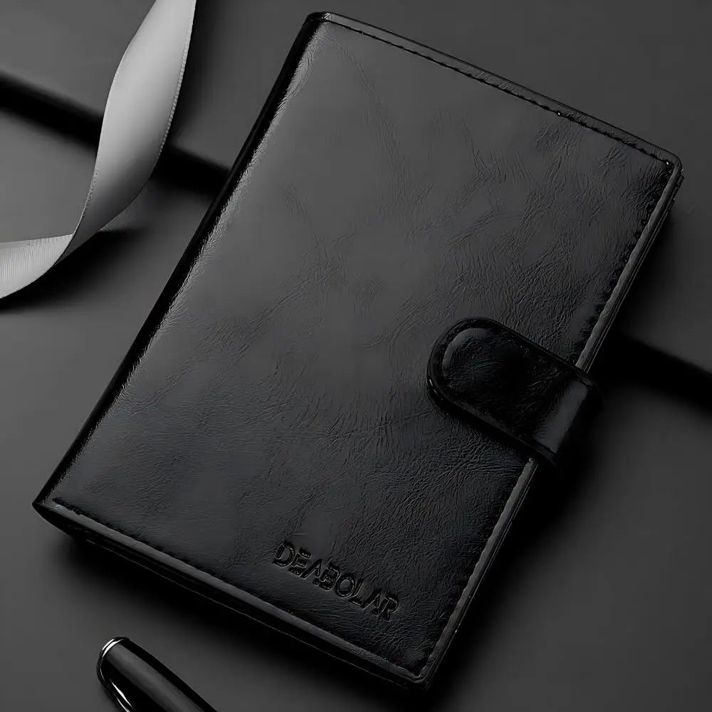 HOMEFISH Stylish Travel Passport Bag Multi-Card Card Holder Portable Multi-Function Men's Wallet