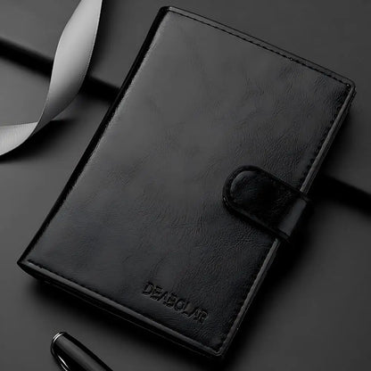 HOMEFISH Stylish Travel Passport Bag Multi-Card Card Holder Portable Multi-Function Men's Wallet