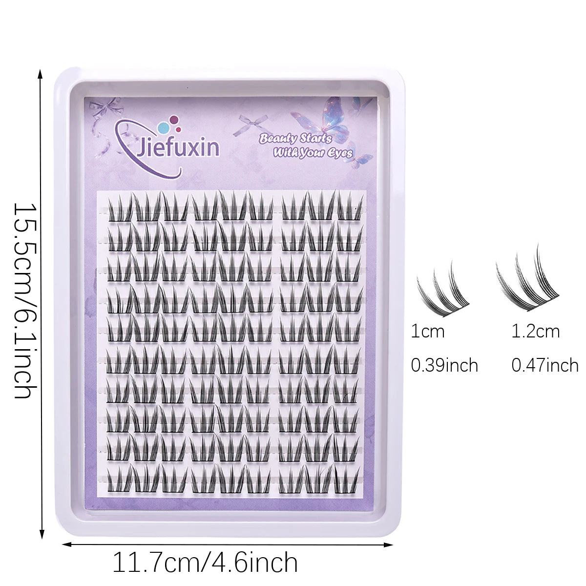 DIY Lashes Extension Kit Cute Cat Paw False Eyelashes for Enlarged Eyes Make Up