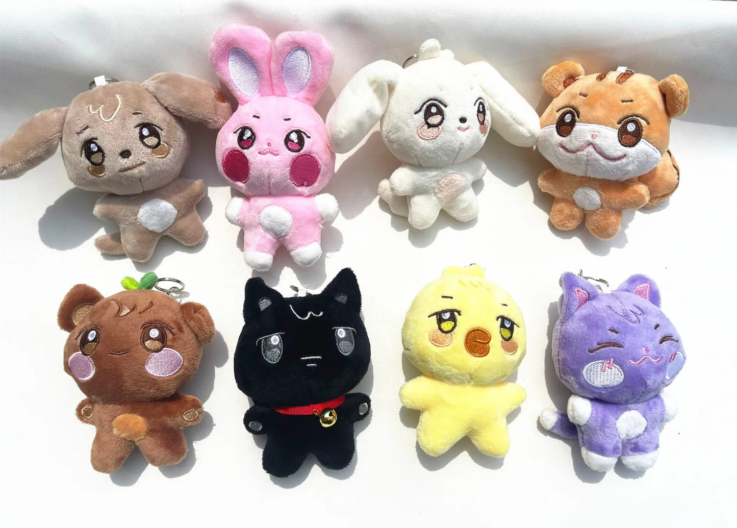 Kpop ATEEZzz Plush Pendant Keychain Aniteez Design Hongjoong Seonghwa Yunho Yeosang San Ming Wooyoung Jongho Accessories