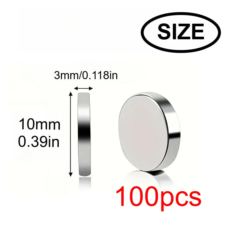 10x3/6x3mm mini whiteboard magnet, widely used in Halloween DIY, refrigerator stickers warehouse tool classification bag buttons