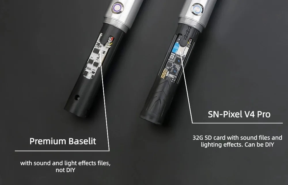 TXQSABER E34 Lightsaber SNV4 Heaving Dueling Luminous Glow Blaster Metal Hilt 12Color Toys Juguetes Cosplay Gift Children Toys