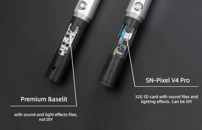 TXQSABER E34 Lightsaber SNV4 Heaving Dueling Luminous Glow Blaster Metal Hilt 12Color Toys Juguetes Cosplay Gift Children Toys