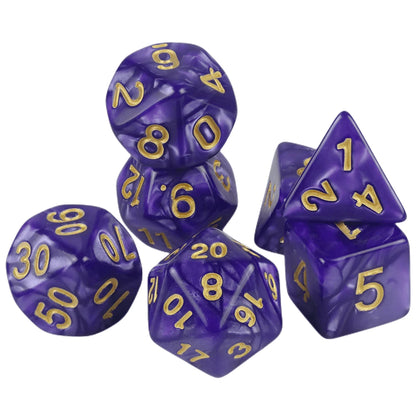 Custom Dice DND Marble Dice Various Colours Available And Beautiful Marble Effect Pearl Veins Effect For Party Roll Playing Game