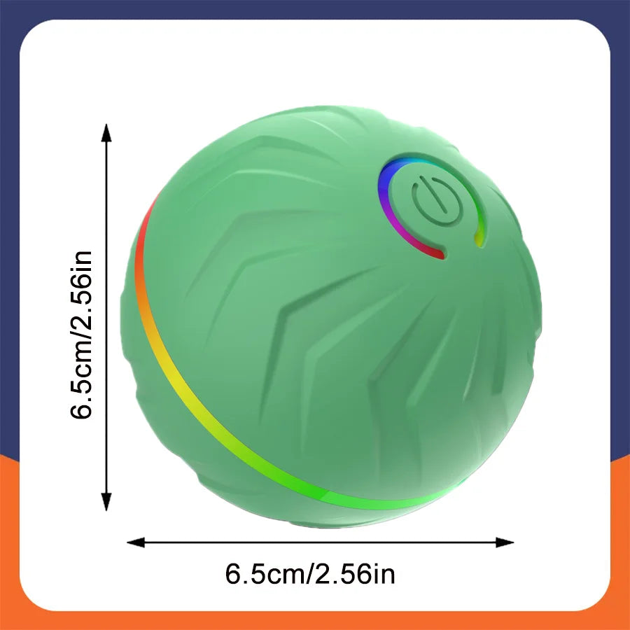 Smart Dog Toy Ball Automatic Interactive Pet Electronic Rolling USB Rechargeable Moving Bouncing for Puppy to Large Dog Chew Toy