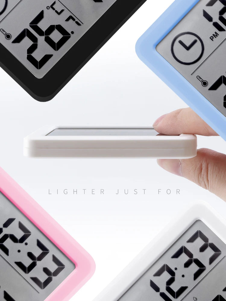 Digital Clock Desk Clock with Temperature Humidity  Wall Clocks for  Home Kitchen Office Desk Decorations NIDITON