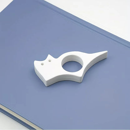 Ergonomic Cat-Shaped Thumb Bookmark  Reading Aid  Page Holder  Prevents Hand Pressure, Sweat, and Slipping