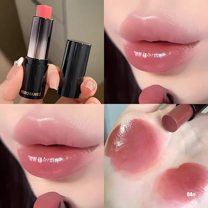 Lipstick Red Brown Lipstick Waterproof Moisturizing Mirror Lip Gloss Natural Long-Lasting Makeup Valentine's Day Gift