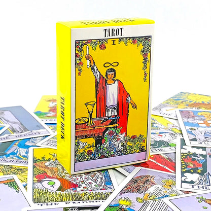 Hot-selling Tarot Cards A 78PCS Tarot Deck English Version Prediction Divination Board Game, Halloween and Christmas Gifts