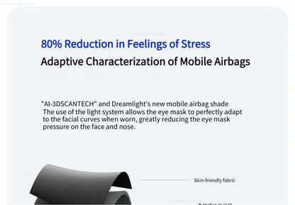 Dreamlight 4S Eye Mask Sleep 3D Stereoscopic Sleep Aid for Men Women Adult for Sleeping Block Out Light Travel Blindfold