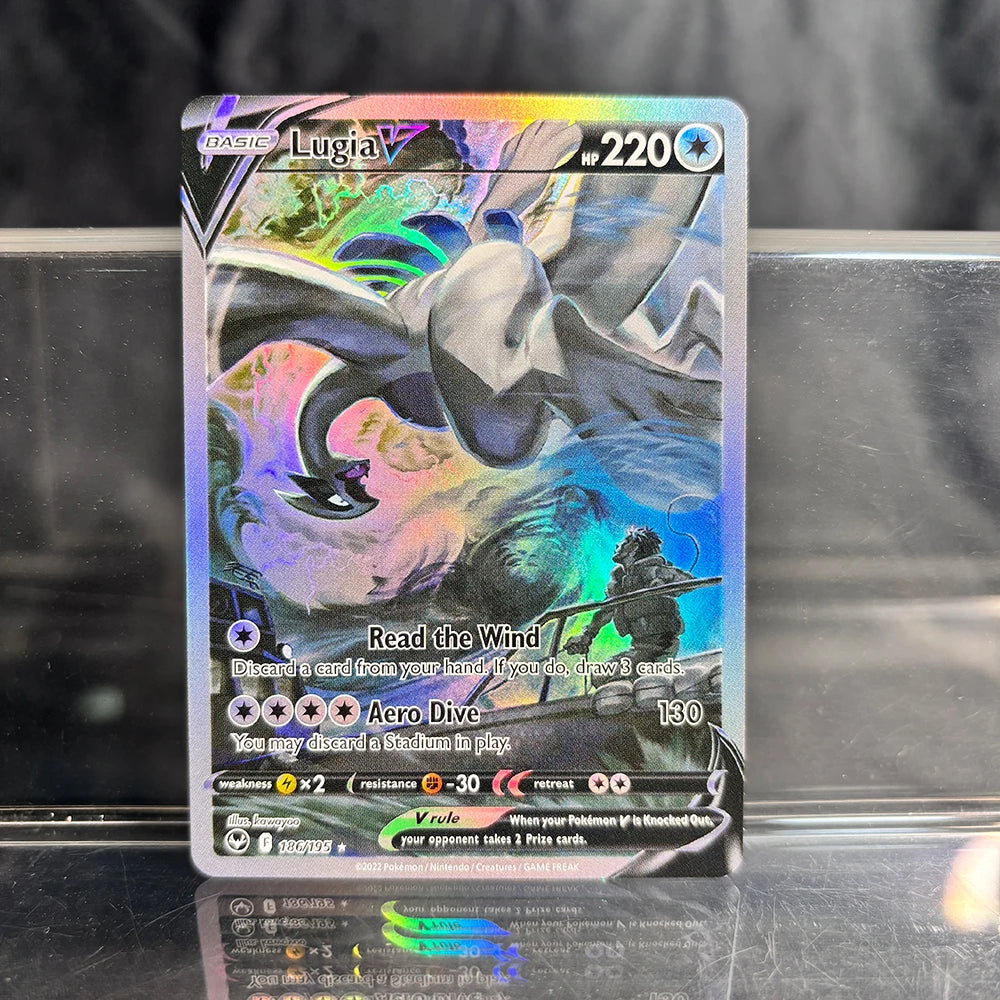 Holographic Game Trading Collection PTCG Proxy Cards Charizard Pikachu Mew EX Singl PKM Foil Cards Gengar VMAX Skyridge (SK)