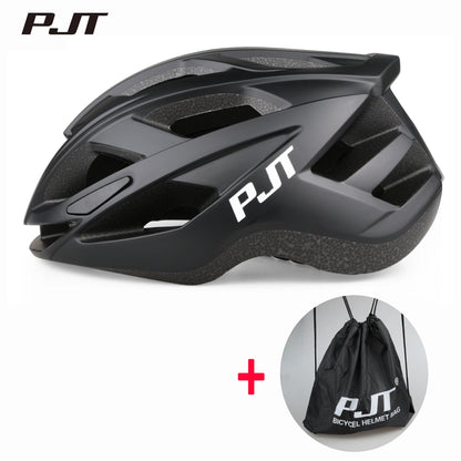 PJT Cycling Helmet Man Women Road Mountain Bike Helmet Outdoor Bicycle Skateboard Scooter Integrally-Molded Ultralight Helmet