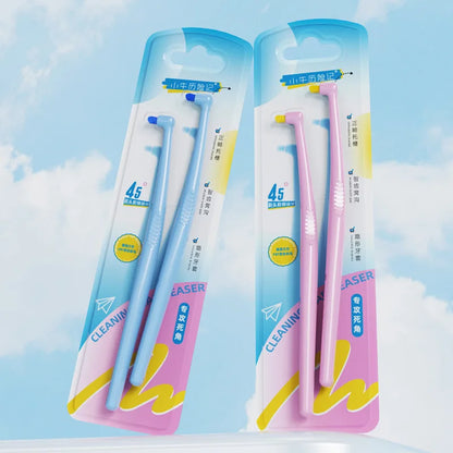 2-Pack Single Bundle Interdental Brushes with Soft Bristles and Colorful Small Brush Heads, Set of Brush Bundles