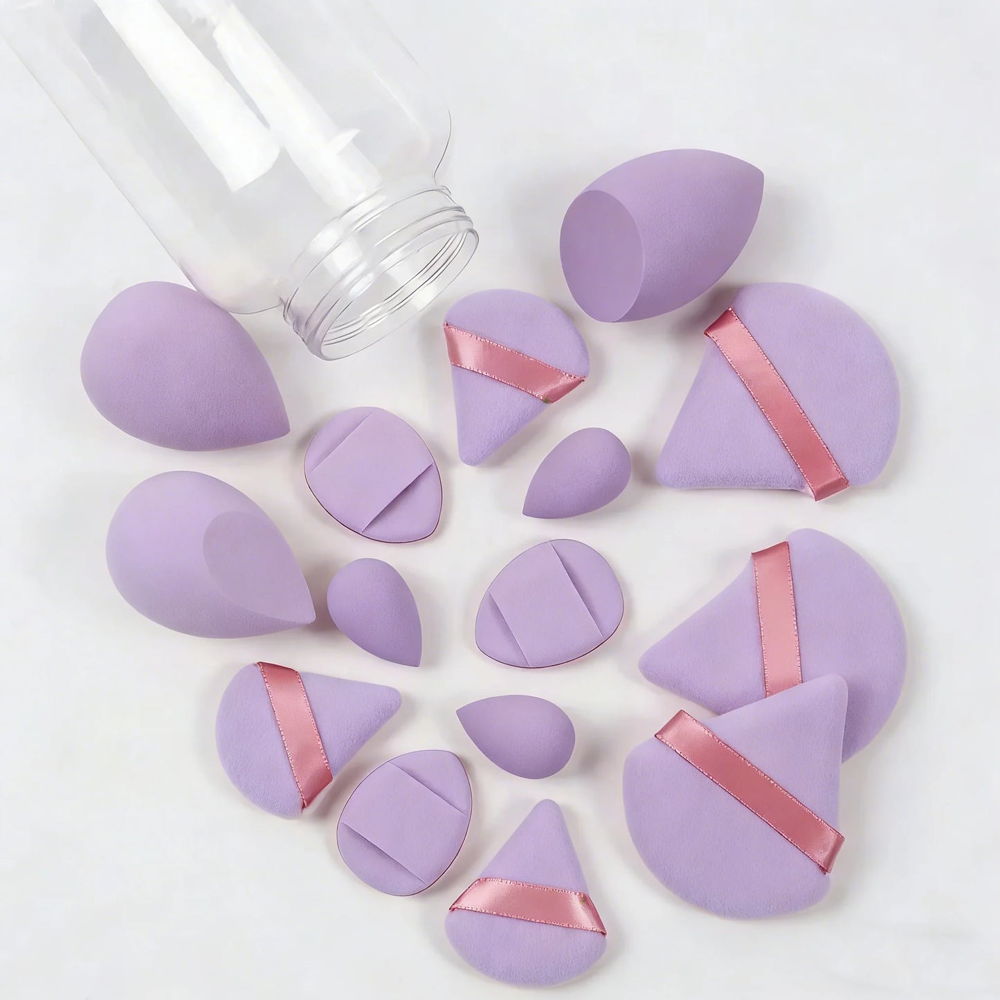 12pcs/15pcs Makeup Sponge Beauty Egg Cosmetic Blender Super Soft Foundation Sponges Powder Puffs Women Make Up Tools Accessories