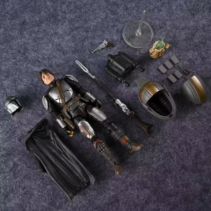 Legends Series X-Men Deadpool The Manda lorian DIN DJARIN & Yoda Action Figure Joints Moveable PVC Model Toys Collection Doll