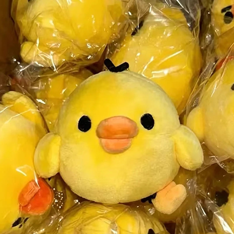 7CM Cute Cartoon Little Yellow Chicken Plushie Soft Animal Chicken Plushie Keychain Backpack Pendant Doll Birthday Gift For Kid