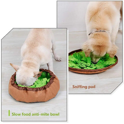 Pet Snuffle Mat for Dogs, Interactive Feed Game for Boredom, Encourages Natural Foraging Skills for Cats Dogs Bowl Travel Use