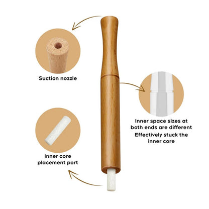 Wooden Personal Diffuser For Essential Oils , Aromatherapy Inhaler For Essential Oil, Quit Smoking Inhaler Stick