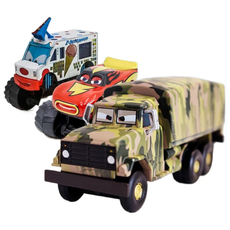 Disneyalloydie-castDisney Pixar car Bigfoot ice cream bar tall car glasses McQueen truck toy car model toy car gift for children