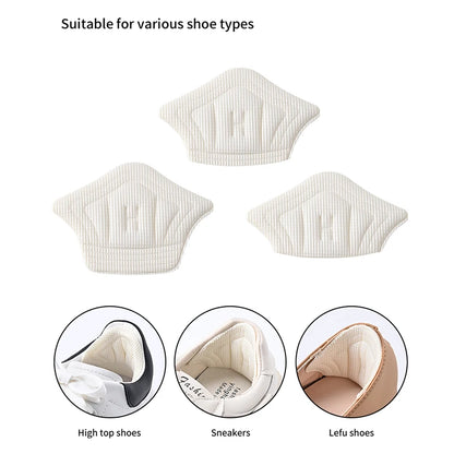 6pairs/12pcs Insoles Patch Heel Pads for Sport Shoes Back Sticker Adjustable Size Antiwear Feet Pad Cushion Insert Insole