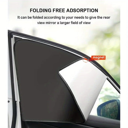 Universal Magnetic Window Shades 2pcs Set for Cars Heat Reduction Privacy Protection Auto Sunshade Car Accessory