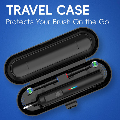 Intelligent Rotating Electric Toothbrush, Rechargeable Rotary Toothbrush Compatible with Oral B Replacement Electric Brush Heads