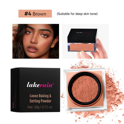 Lakerain Delicate Setting Powder Lasting Without Shedding Makeup Control Oil Locking Moisture Create Zero Pore Base Makeup
