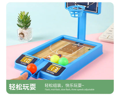 New Shooting Game Machine Mini Basketball Rack Shooting Machine Interaction Indoor Leisure Educational Toy